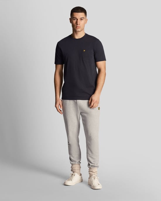 Lyle Scott Pocket On Chest Dark Navy T Shirt - Image 3