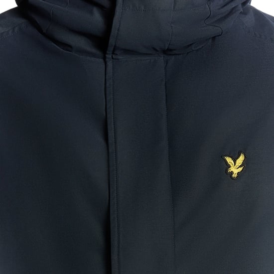 Lyle & Scott Tungvikts Huva Parkas - Marinblå - Image 6