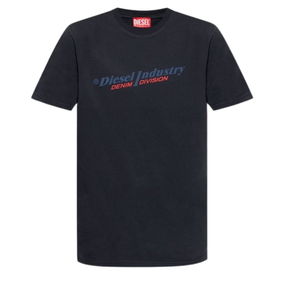 Diesel Industry Denim Division Logo Navy Blue T-Shirt - Image 1