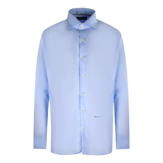 Aquascutum Long Sleeve Royal Blue Shirt - Image 1