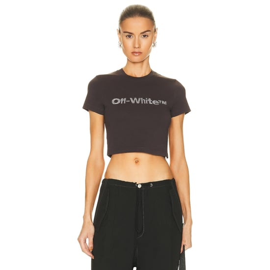 Off-white Bling Bounce 90s Fit Tee Dark Grey - Image 4