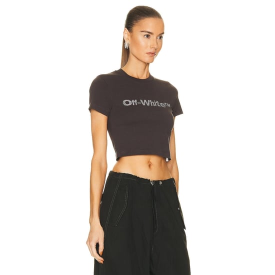 Off-white Bling Bounce 90s Fit Tee Dark Grey - Image 5