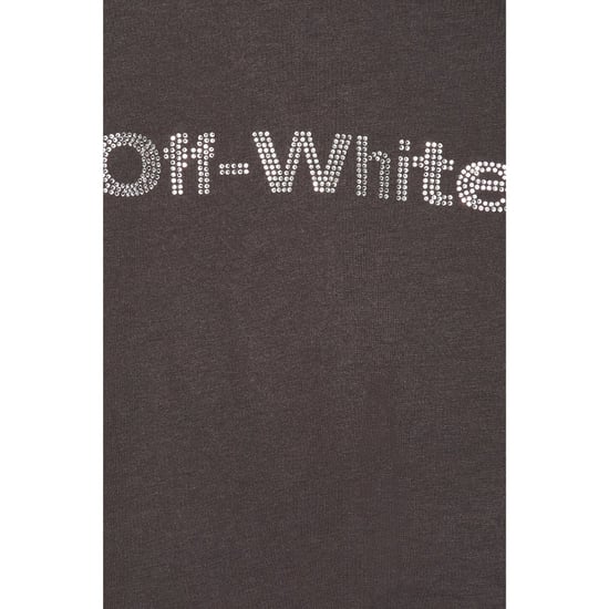Off-white Bling Bounce 90s Fit Tee Dark Grey - Image 6