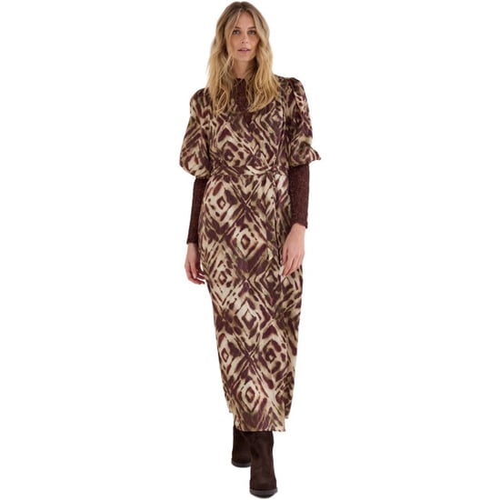 Tramontana Dress print browns - Image 2