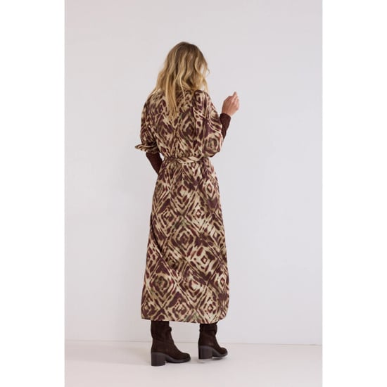Tramontana Dress print browns - Image 6