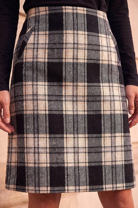 Brushed Check Skirt - Image 2