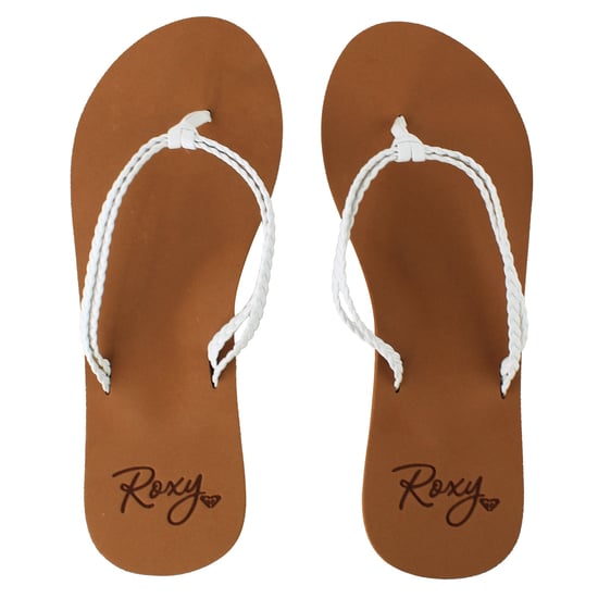 Roxy Costas II Kids White Flip-Flops - Image 1