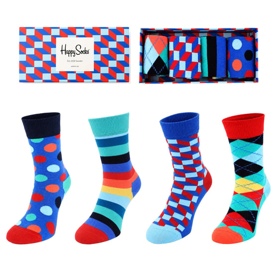 Happy Socks 4-Pack Multicolour Big Dot Gift Set - Image 1