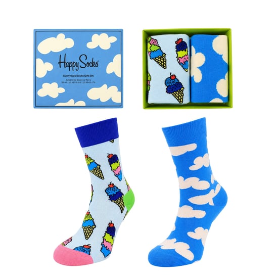 Happy Socks 2-Pack Blue Sunny Day Gift Set - Image 1