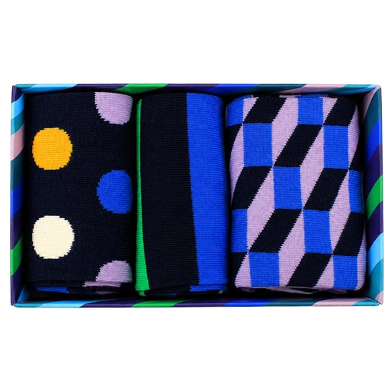 Happy Socks 3-Pack Multicolour Mixed Gift Set - Image 6