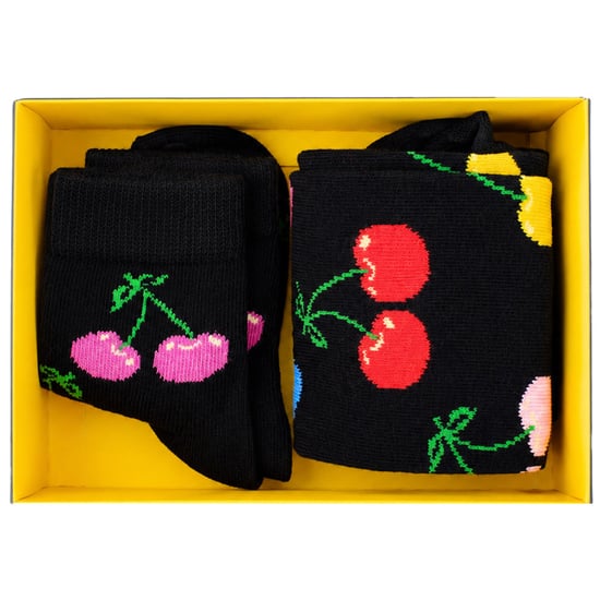 Happy Socks 2-Pack Black Cherry Mini & Me Gift Set - Image 4