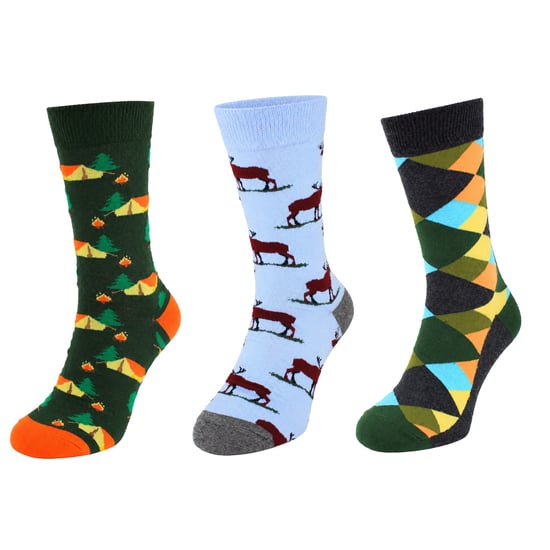 Happy Socks 3-Pack Multicolour In The Woods - Image 1