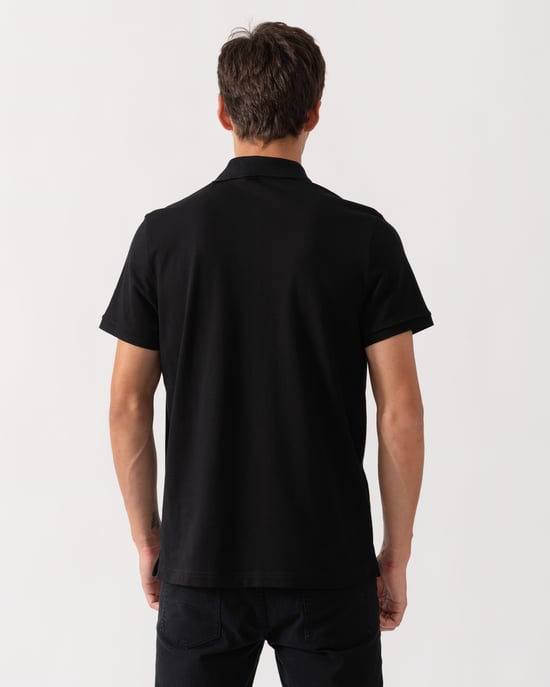 Regular Fit Short Sleeve Logo Detail Polo Shirt - Image 2