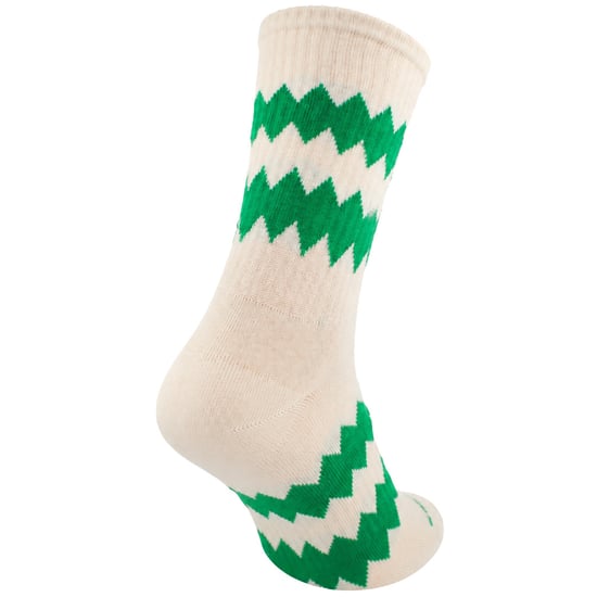Happy Socks 1-Pack Off White ZigZag 3/4 Crew - Image 2