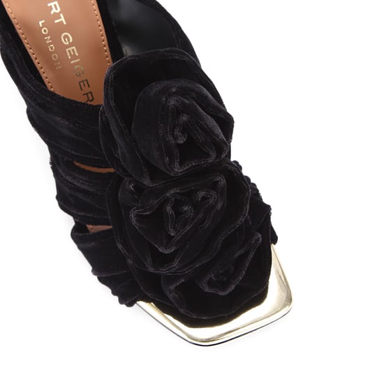 Kurt Geiger London Velvet Bloom Mule Mules - Image 4