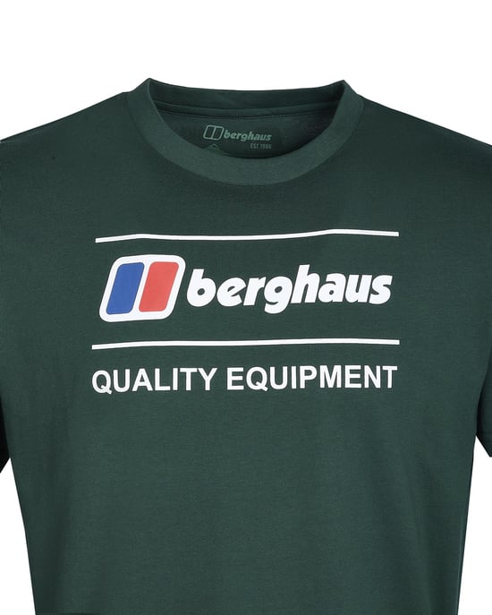 Berghaus Quality Equipment Logo T Shirt Dark Green - Image 2