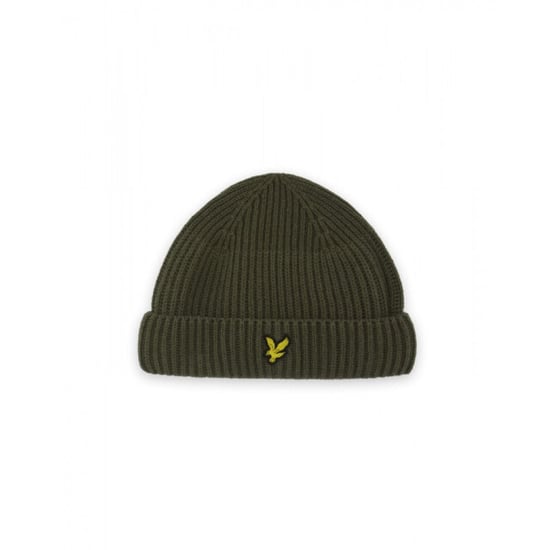 Lyle and Scott He2531a ribbed beanie y294 true olive - Image 2