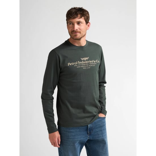 Petrol Industries Heren shirt m-3060-tlr614 6184 deep green - Image 1