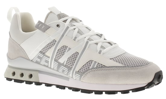 CRUYFF Mens Trainers Fearia Futura Lace Up white silver - Image 1