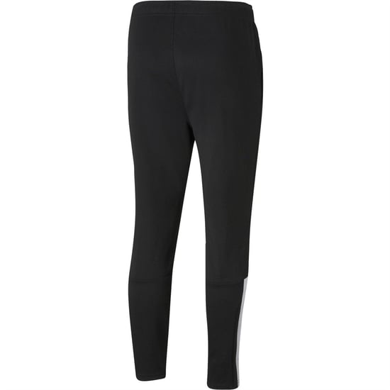 Puma Mannen Team Liga Zijstrip Tapered Trainingsbroek (Zwart/Wit) - Image 2
