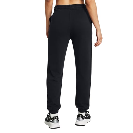 Under Armour Womens/Ladies Rival Terrycloth Joggers (Black) - Image 4