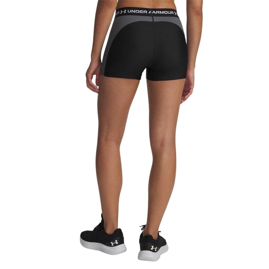 Under Armour Womens/Ladies Ribbed Compression Shorts (Black) - Image 2