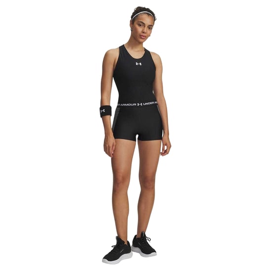 Under Armour Womens/Ladies Ribbed Compression Shorts (Black) - Image 3