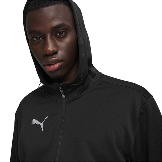 Puma Heren TeamFinal Trainingsjack (Zwart/Zilver) - Image 3
