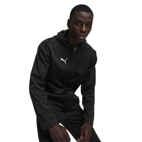 Puma Heren TeamFinal Trainingsjack (Zwart/Zilver) - Image 4