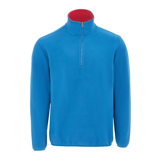 Donnay Mens Quarter Zip Fleece Jacket (Blue) - Image 1