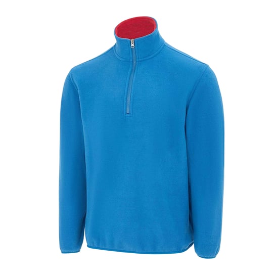 Donnay Mens Quarter Zip Fleece Jacket (Blue) - Image 3
