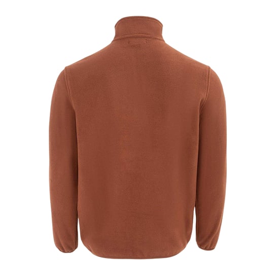 Donnay Mens Quarter Zip Fleece Jacket (Brown) - Image 2