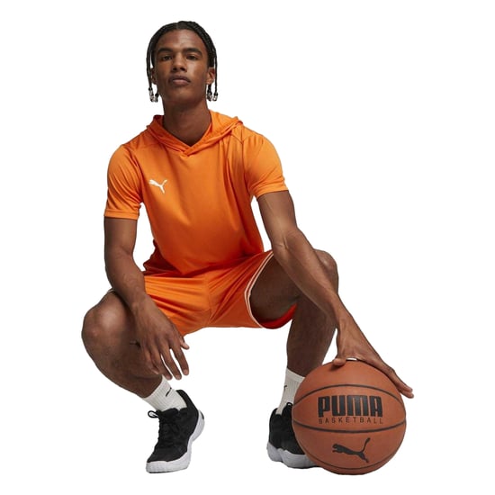 Puma Basketbal-T-shirt met korte mouwen voor heren (Oranje) - Image 3