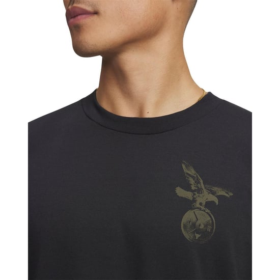 Under Armour Mens Project Rock Graphic Print T-Shirt (Black) - Image 3