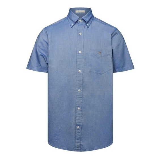 Gant Heren Oxford Normaal Overhemd Met Korte Mouwen (Blauw) - Image 1