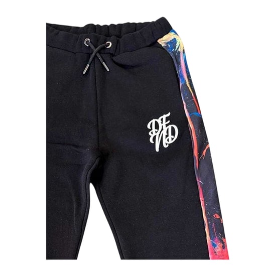 DFND London Kinderen Abstracte Slim Joggers (Zwart/Multi-kleur) - Image 3