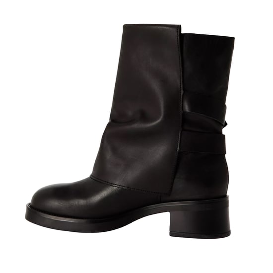 Steve Madden Dames Bonfire Trench Metallic Blokhak Enkellaarsjes (Zwart) - Image 2