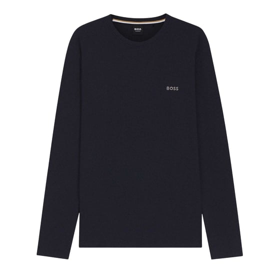 Hugo Heren Wafelbrei Langsleeve Shirt (Donkerblauw) - Image 1