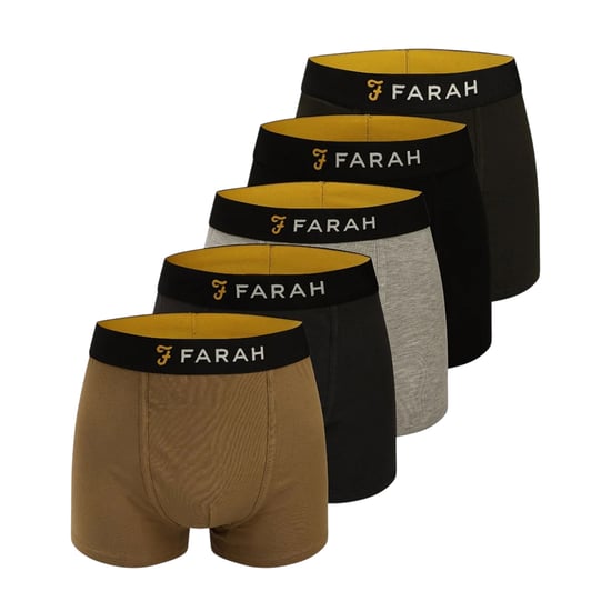 Farah Herr Carmi Boxerkalsonger (5-pack) (Flerfärgad) - Image 1