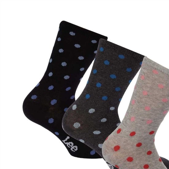 Lee Enkelsokken met stippen voor dames (set van 3) (Grijs) - Image 3