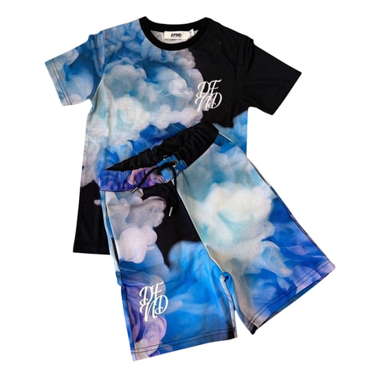 DFND London Barns Molntryck T-shirt och Shorts Set (Flertalsalternativ) - Image 3