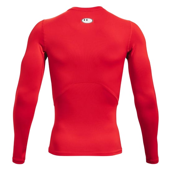 Under Armour Heren HeatGear Base Layer Top met lange mouwen (Rood) - Image 2