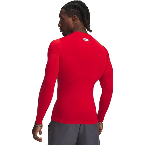 Under Armour Heren HeatGear Base Layer Top met lange mouwen (Rood) - Image 4