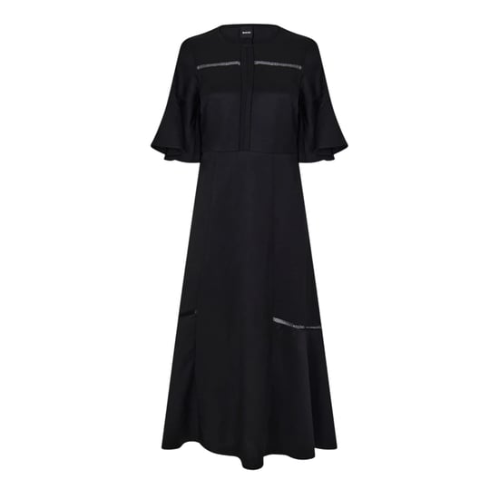 Boss Dam Dileina Maxi Crew Neck Skaterklänning (Svart) - Image 1