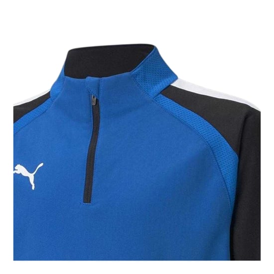 Puma TeamLIGA fleecejack met kwartrits voor kinderen (Blauw) - Image 3