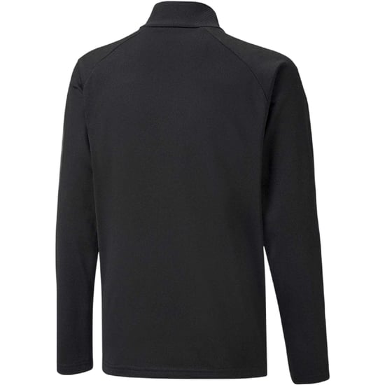 Puma TeamLIGA fleecejack met kwartrits voor kinderen (Zwart) - Image 2