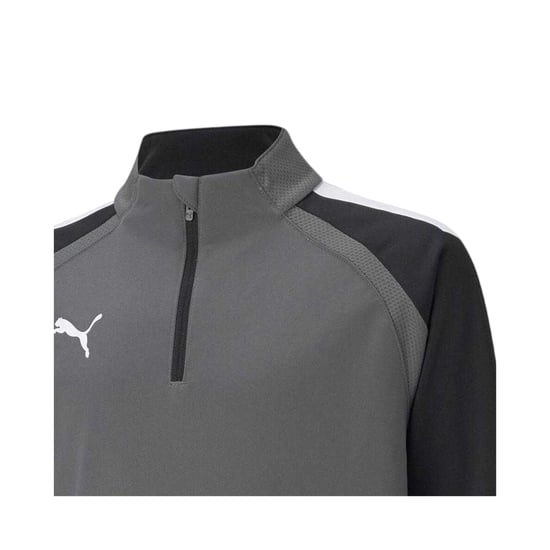 Puma TeamLIGA fleecejack met kwartrits voor kinderen (Grijs) - Image 3