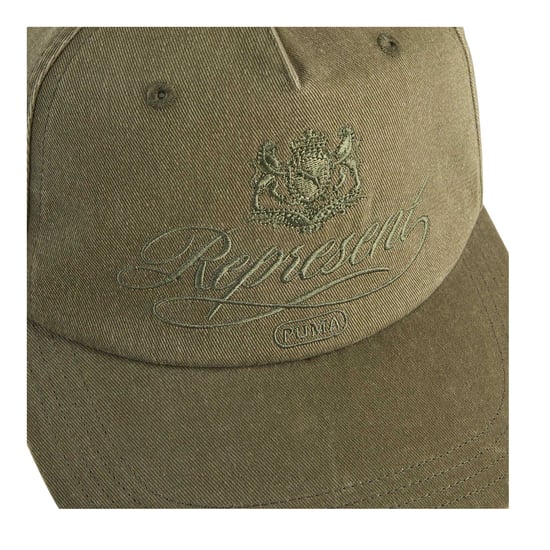 Represent Basebollkeps med broderad logotyp (Grön talltråd) - Image 3