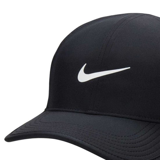 Nike Baseballcap met gebogen top (Zwart, Wit) - Image 3