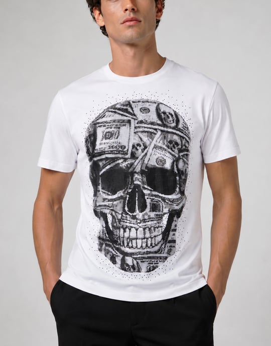 T-Shirt Round Neck Ss Skull - Image 2